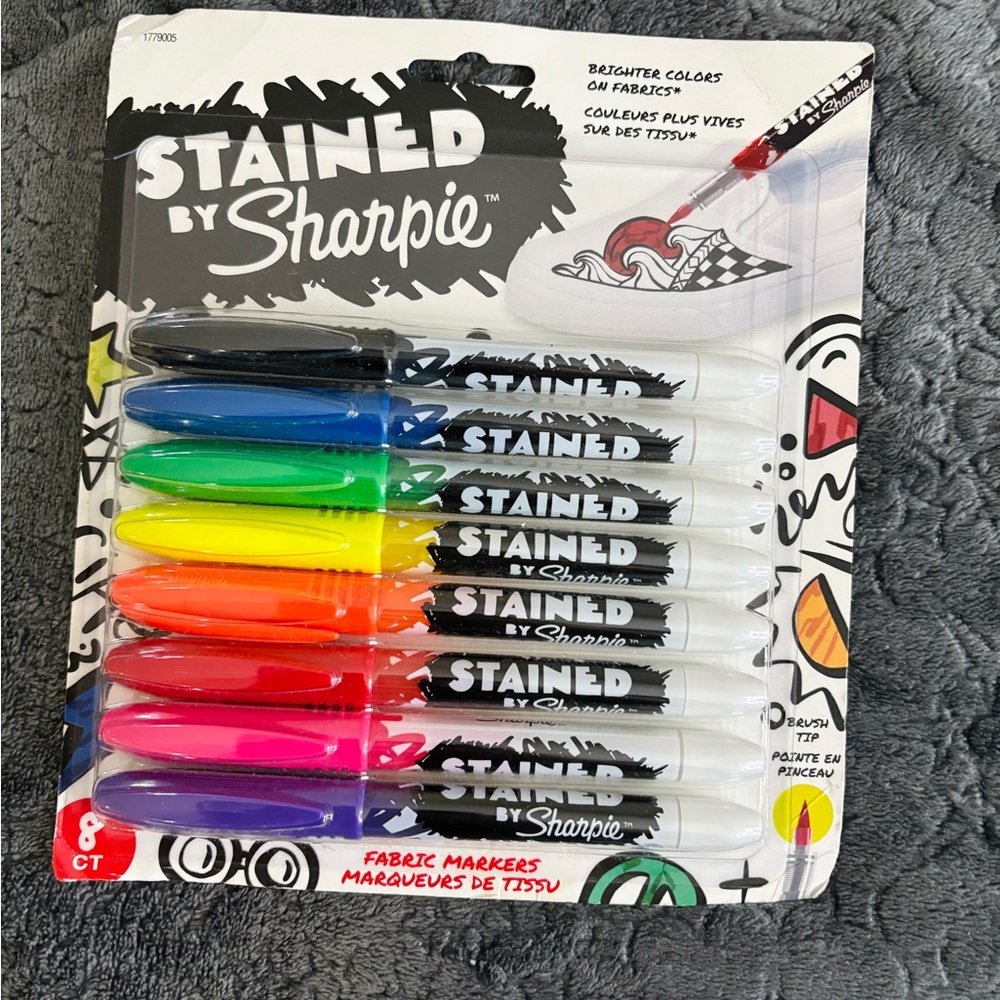 Sharpie Stained Fabric Markers - 8 Colors